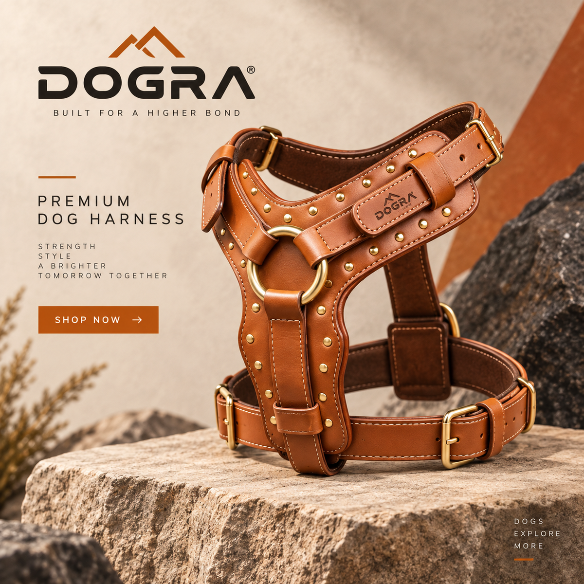 DOGRA Heritage Leather Harness